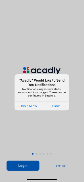 iOS notifications permission