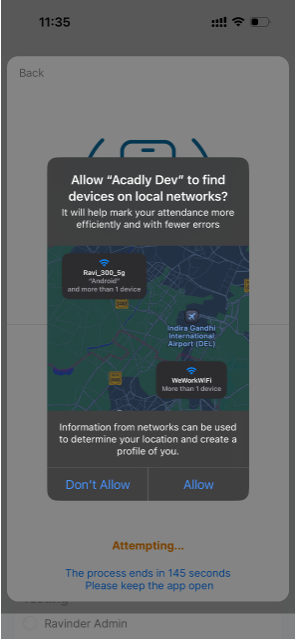 Find devices permission